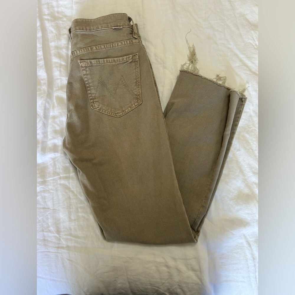 Mother Insider Ankle Fray in Chalk it Up size 25 - Picture 6 of 16